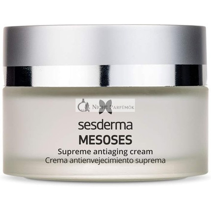 Sesderma Mesoses Krém Liposomálny Facial Krém s Aktívnymi Zložkami, Supreme Antioxidant Krém, Krém proti Vráskam s Aminokyselinami, Vitamínmi, Kyselinou Hyalurónovou, Denný a Nočný Krém, 50ml
