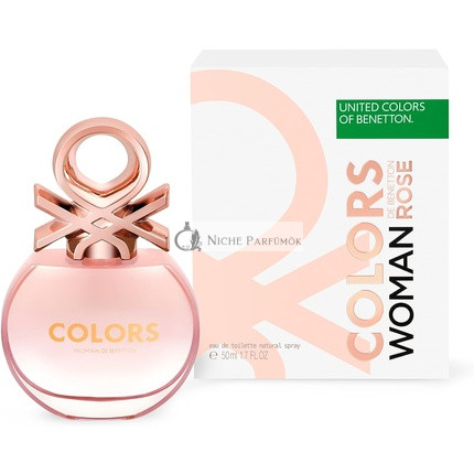 Benetton Rose from United Colors Eau de Toilette pre ženy, 50 ml
