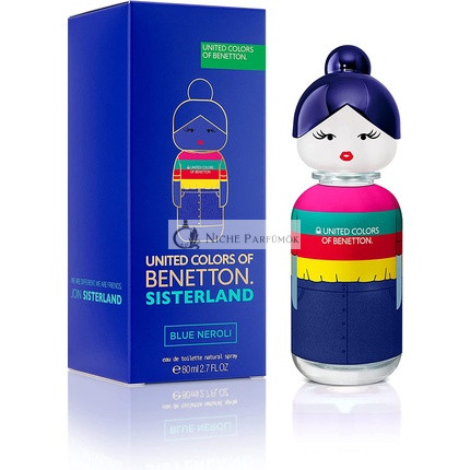Benetton Sisterland Modrý Neroli Eau de Toilette pre ženy, 80ml