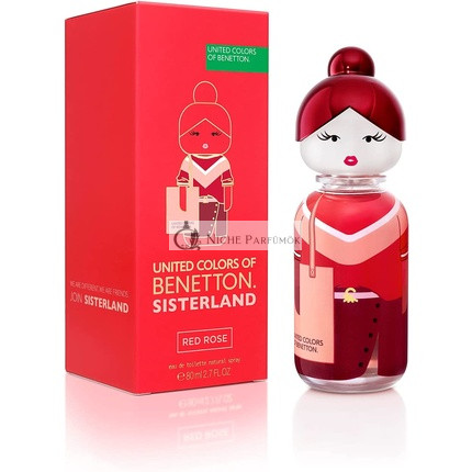 Benetton Sisterland Red Rose Eau de Toilette pre ženy, 80 ml