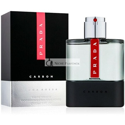 Prada Luna Rossa Carbon Eau De Toilette Spray pre mužov, 150ml