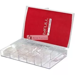   BIFULL Tipy na Nechty Francúzska Manikúra Čierna/Biela Štandard