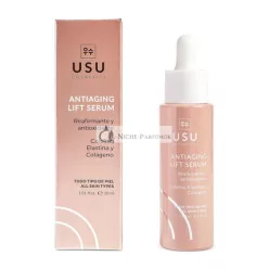   Anti Aging Lift Sérum 30ml - Spevňuje pleť a redukuje vrásky - Obnovuje elasticitu - Omladzuje pleť - Zpevňujúci a antioxidantný účinok - USU Cosmetics