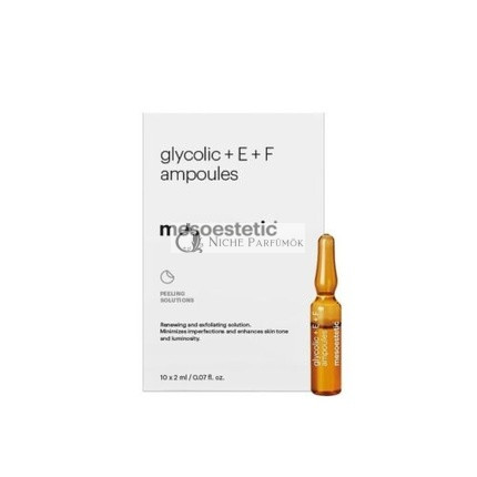 MESOESTETIC Glykolické E F Ampulky Exfoliačná Liečba, 10x2ml