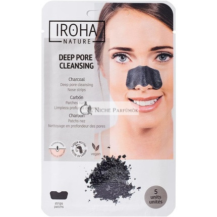Iroha Nature Detox Aktív Uhlíkové Čistiace Pásky na Nos