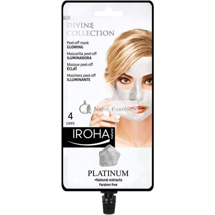 Iroha Nature Platinum Peel Off Maska na Tvár, Rozjasňujúca Maska
