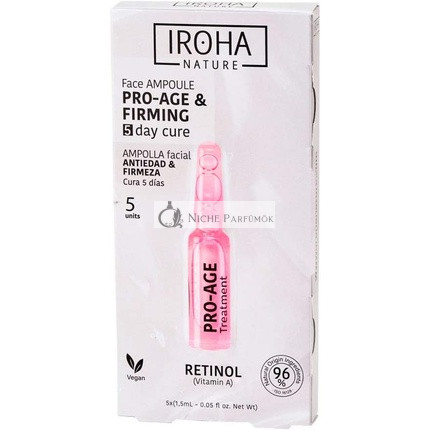 Iroha Nature Ampulky na tvár proti starnutiu s retinolom Denná liečba, 5 ks, 1.5ml