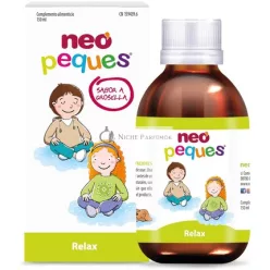   NEO PEQUES Detský Relaxačný Sirup, 150ml - Pomáha znižovať nervozitu a úzkosť u detí - Hlavne obsahuje medovku, mučenku a harmanček