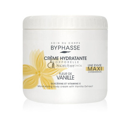 Byphasse Telový Hydratačný Krém Vanilka, 500ml