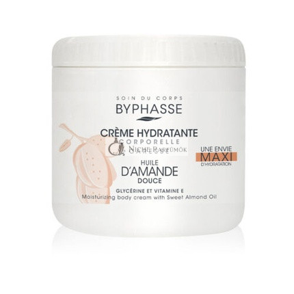 Byphasse Telový Krém Unisex s Mandľou, 500ml