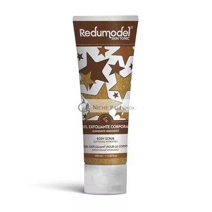 Redumodel Tónovací Telový Peeling Gél S Bambusovými Časticami, Marhuľou a Papájou - Zjemňuje a Hydratuje Pokožku