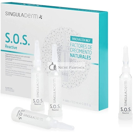 Singuladerm SD S.O.S. Reaktív Intenzív Ochranné Sérum pre Citlivú/ Reaktív Pokožku, 4 Ampulky, 42ml