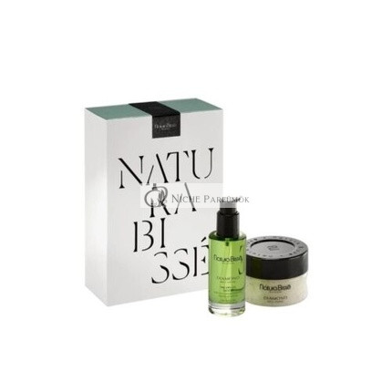 NATURA BISSE Diamond Well-Living Kit Telový olej 100ml, Telový peeling 200g