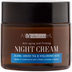   Alma Secret Multi-Night Anti-Aging s jojobou, zeleným čajom a kyselinou hyalurónovou 50ml
