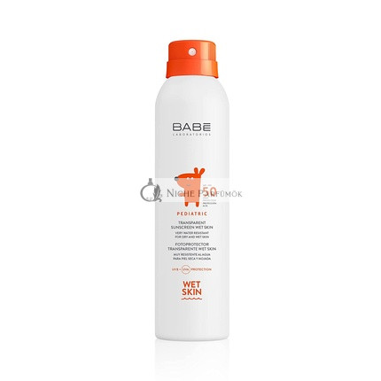 Babe Pediatrická Transparentná Ochrana Pred Slnkom Na Mokrú Pokožku SPF50 200ml