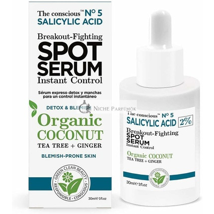 Salicylová kyselina sérum proti akné s organickým kokosom 30ml