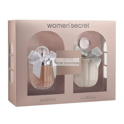 Women'secret Rose Seduction Darčeková Sada pre Ženy - Eau de Parfum 100ml a Telové Mlieko 200ml