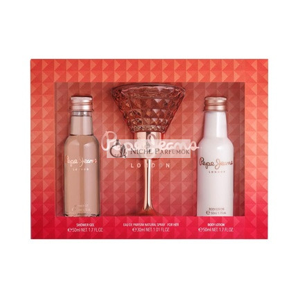 Pepe Jeans pre ňu 3-dielna sada - EDP 30ml, telový krém 50ml, sprchový gél 50ml