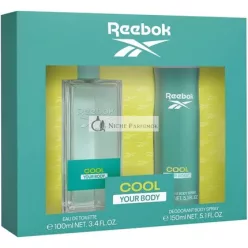   Cool Your Body For Her By Reebok Darčeková sada 100ml Edt & 150ml telový sprej