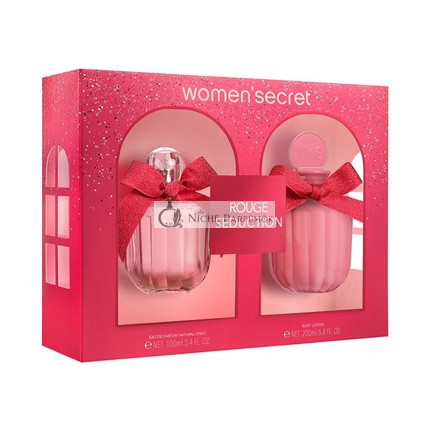 Women'secret Rouge Seduction Darčeková Sada Ženy Eau de Parfum 100ml a Telový Krém 200ml Ovocný Chypre 2 Dielna Sada