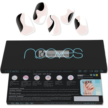 NOOVES NAILS Prémiové predpripravené gélové nechtové fólie So Twirl, 10 g