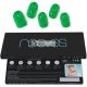 NOOVES NAILS Prémiové Predpripravené Gélové Nechty Fólie Jade Glitter Zelené Polotuhé Gélové Nechty Pásky Polostále Gélové Nálepky