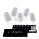 NOOVES NAILS Prémiové predpripravené gélové nechtové fólie - Dazzling Diva Metallic, polokryté gélové nechtové prúžky, polopermanentné gélové nálepky
