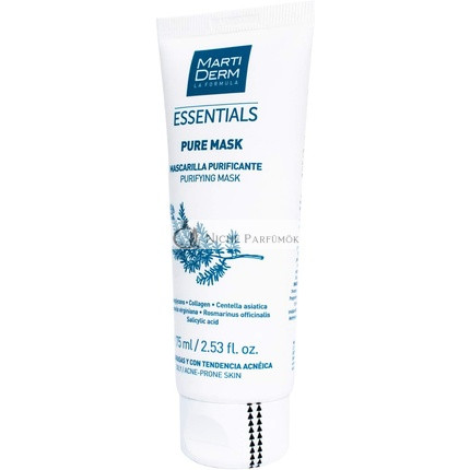 MARTIDERM PURE-MASK Čistiaca Maska na Tvár Olej & Pokožka Náchylná na Akné 75 Ml