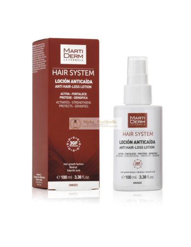 Martiderm Hair System 3GF Anti Hair-Loss Lotion bezoplachová starostlivosť proti vypadávaniu vlasov 100 ml