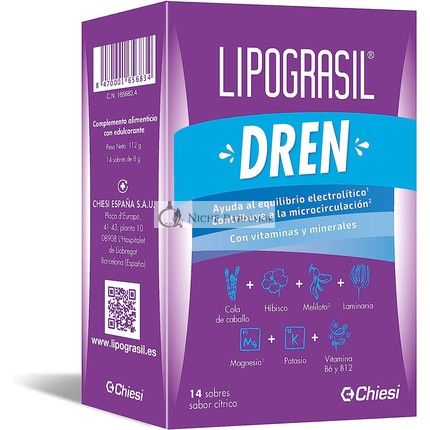 Zambon Draining Lipograsil, 14 obálok