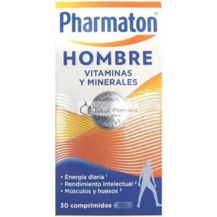 Pharmaton Vitamíny a Minerály pre mužov, 30 tabliet