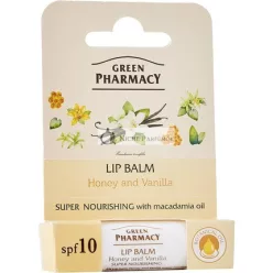   Elfa Pharm Green Pharmacy Med a Vanilka Intenzívne Výživný Balzam na Pery SPF 10 5ml