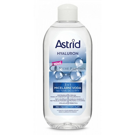 Micelárna Voda na Tvár, Oči a Pery 3 v 1 s Kyselinou Hyalurónovou, 400ml
