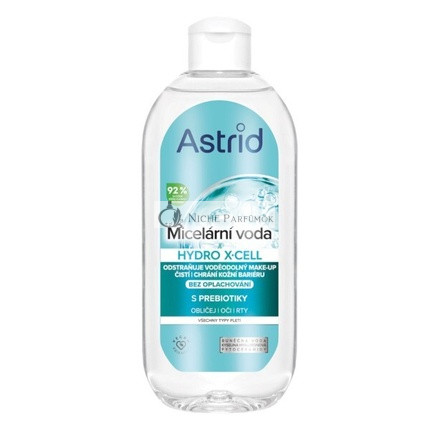 Mikrovláknová voda s prebiotikami pre všetky typy pleti, Hydro X-Cell 400 ml