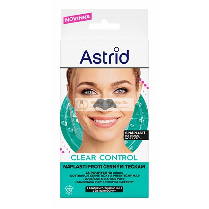 Astrid Priehľadné Kontrolné Patches na Čierne Bodky - 6 Kusov