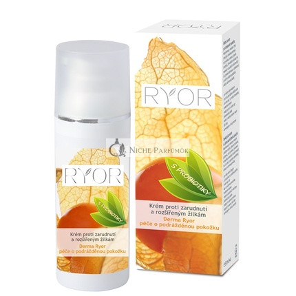 RYOR Derma Ryor Krém Proti Sčervenaniu Pleti a Pórovým Cievam s Probiotikami, 48 g
