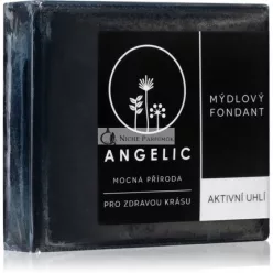   Angelic Aktív Uhlíkový Mydlový Fondán 105g - Detoxikačný