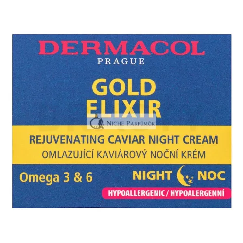 Dermacol Zen Gold Elixir Rejuvenating Caviar Night Cream nočný krém proti vráskam 50 ml