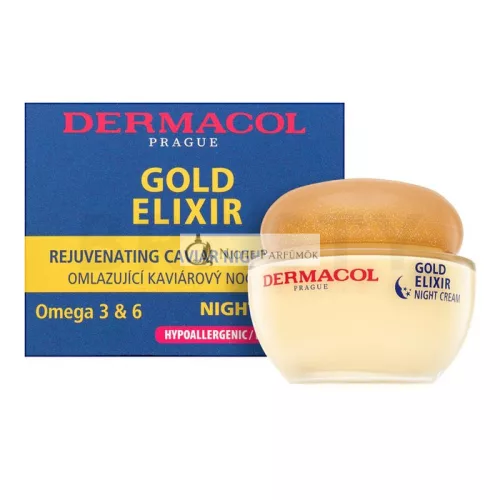 Dermacol Zen Gold Elixir Rejuvenating Caviar Night Cream nočný krém proti vráskam 50 ml