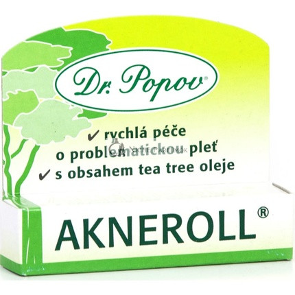 Dr. Popov Akneroll s čajovníkovým olejom, 6ml - Lokálna liečba akné