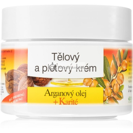 Bione Cosmetics Arganový Olej + Shea Máslo Pleťový Krém - 260ml