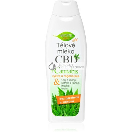 Bione Cosmetics Cannabis CBD Telové výživné mlieko s CBD, 500 ml