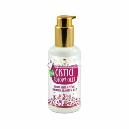 Purity Vision Bio Ružová čistiaca olej s Arganom, Jojobou a Vitamínom E, 100 ml