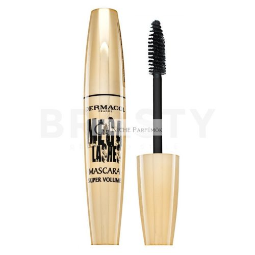 Dermacol Mega Lashes Mascara Super Volume riasenka pre predĺženie rias a objem Black 13 ml
