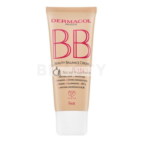 Dermacol BB Beauty Balance Cream 8in1 BB krém pre zjednotenú a rozjasnenú pleť Fair 30 ml