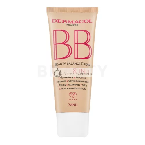 Dermacol BB Beauty Balance Cream 8in1 BB krém pre zjednotenú a rozjasnenú pleť Sand 30 ml
