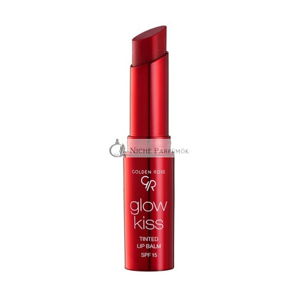 Golden Rose Cosmetics Glow Kiss Tinted Lip Balm SPF15, Vegán Formula, Čerešňová šťava