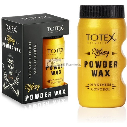 Totex Účesový Texturizačný Púdrový Voskový Púdrový Púder na zväčšenie objemu s flexibilným držaním matný vzhľad maximálna kontrola pre mužov a ženy 20g bez vône