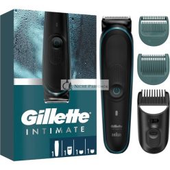   Gillette Intímny trimmer pre mužov i5 na intímne oblasti SkinFirst Intímny holiaci strojček s celoživotnými ostrými čepeľami Vodotesný Bezdrôtový na mokré a suché použitie