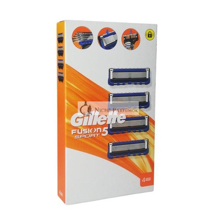 Gillette Fusion Sport 5 Čepeľový Náhradný Balík 4 ks